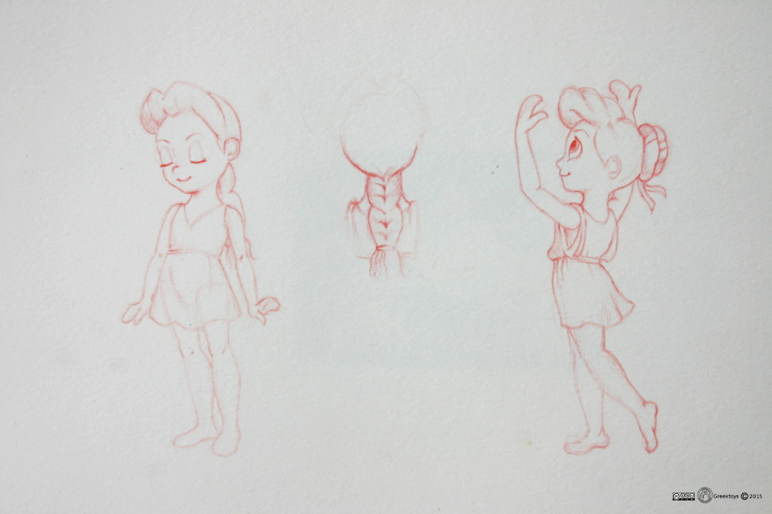 drawing ancient dolls