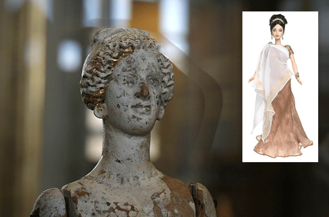 ancient greek doll and barbie