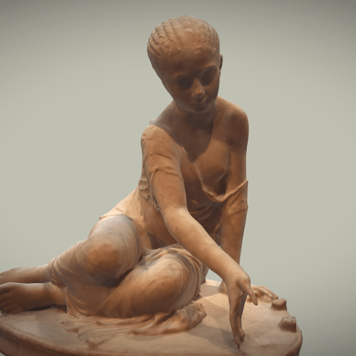 Girl playing knucklebones by greektoys