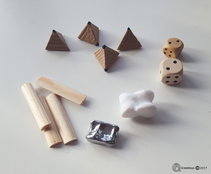 Ancient dice from 3000 BC till Roman times